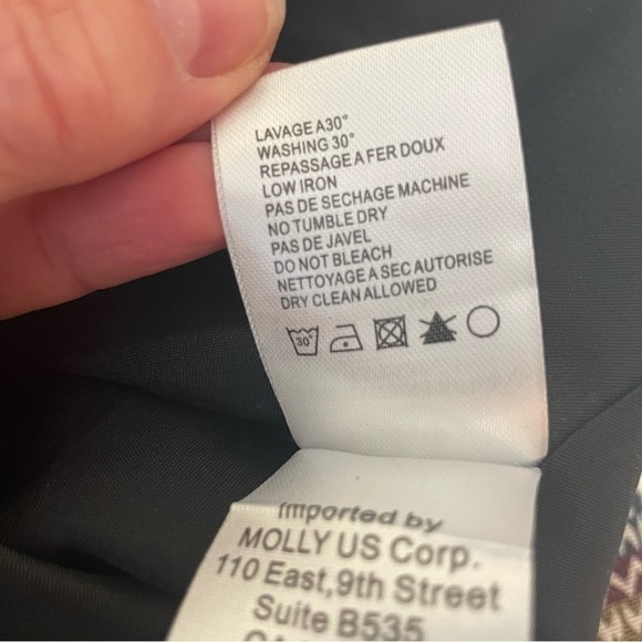 Molly Bracken Single Breasted Multicolored Zigzag Design Jacket Blazer Size M - Picture 10 of 11